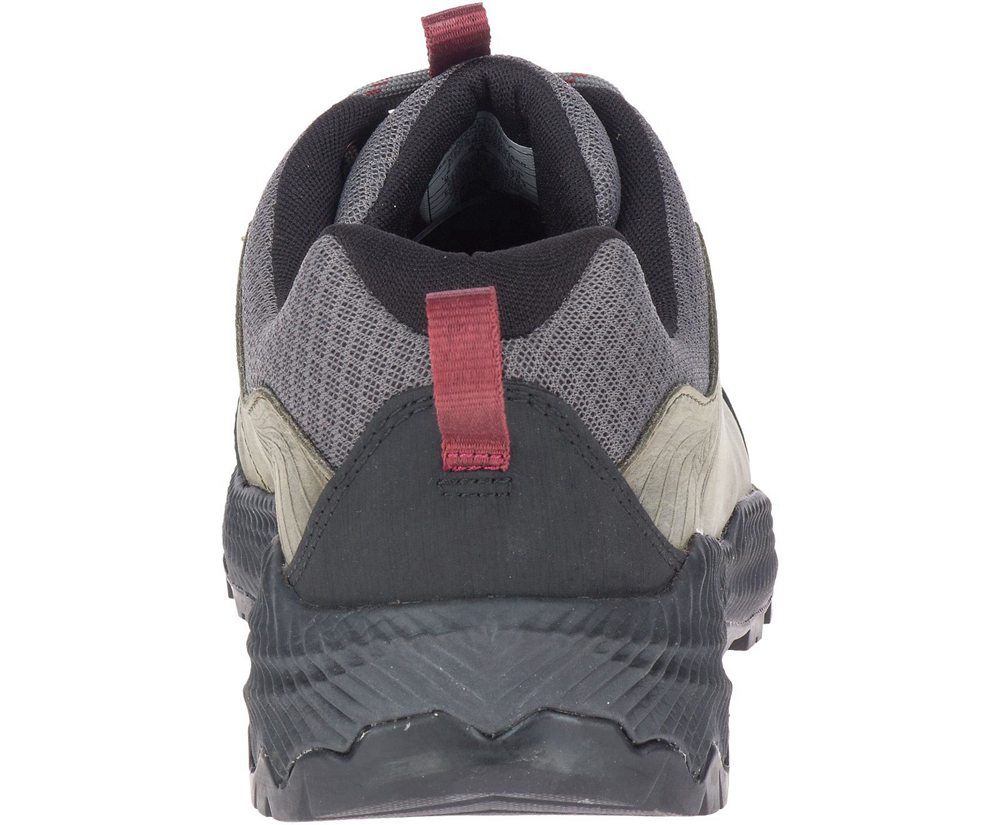 Merrell Hiking Shoes Olive/Black - Forestbound - Mens 73ULKCMWY